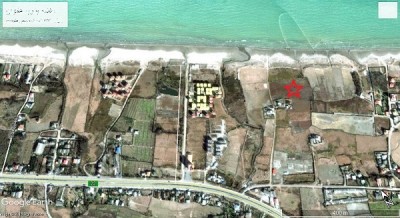 فروش زمین 405 متری (دو نبش ) ساحلی بین رودس به کلاچای 