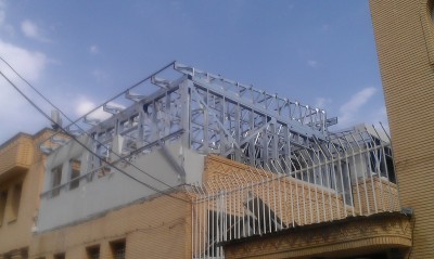 ساخت ساختمان های سبک فولادی  ال اس اف (l.s.f) بر روی بام