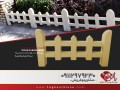 نرده حصار باغچه (طرح چوب) - عکس نرده راه پله فلزی