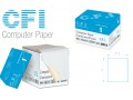 کاغذ کامپیوتر CFI Paper - فرم پیوسته - A4 - کاربن لس 80 ستونی یک نسخه فروش عمده   - نسخه فروشگاهی هلو