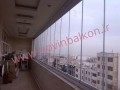 شیشه های ریلی نوین بالکن البرز - بالکن دار