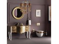 شرکت سیگما فروشنده توالت فرنگی لوکس طلایی - میز توالت