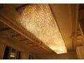 لوستر فیبر نوری تالاری و هتلی - نصب لوستر در سقف گچی