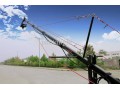 کرین موتوردار حرفه ایی 6 متری تلسکوپی  - دکل تلسکوپی ورزشگاهی