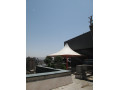 طراحی و اجرای سقف چادری رستوران،آلاچیق - سقف چادری پشت بام