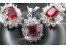 نیم ست گوشواره و گردنبند روبی ruby